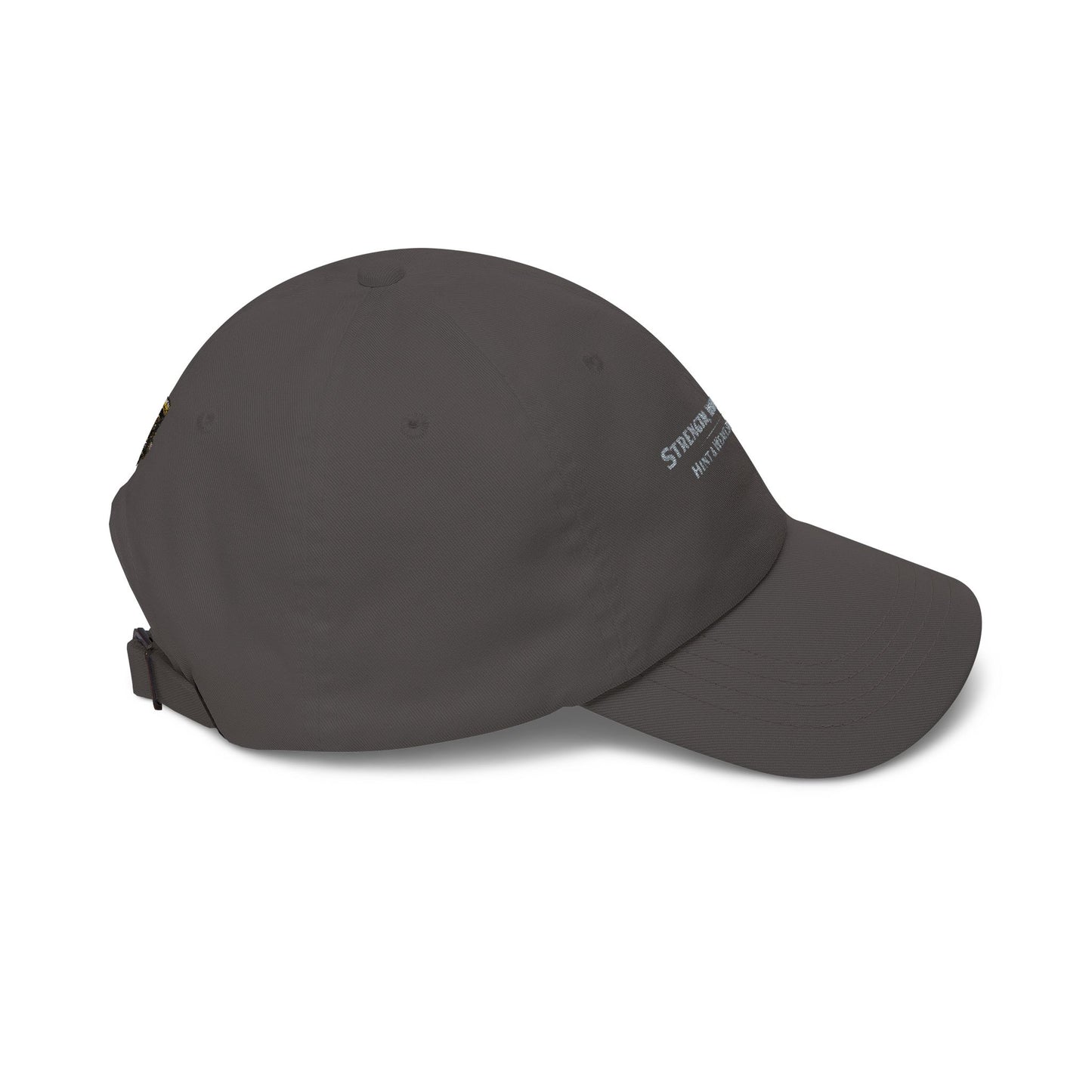 Classic Dad Cap — 'Strength, Woven for Life' Embroidered White Baseball Hat