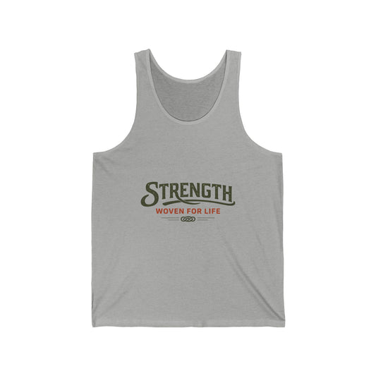 Strength Woven For Life Tank Top — Hint & Weave Strength Co. Gym Tank