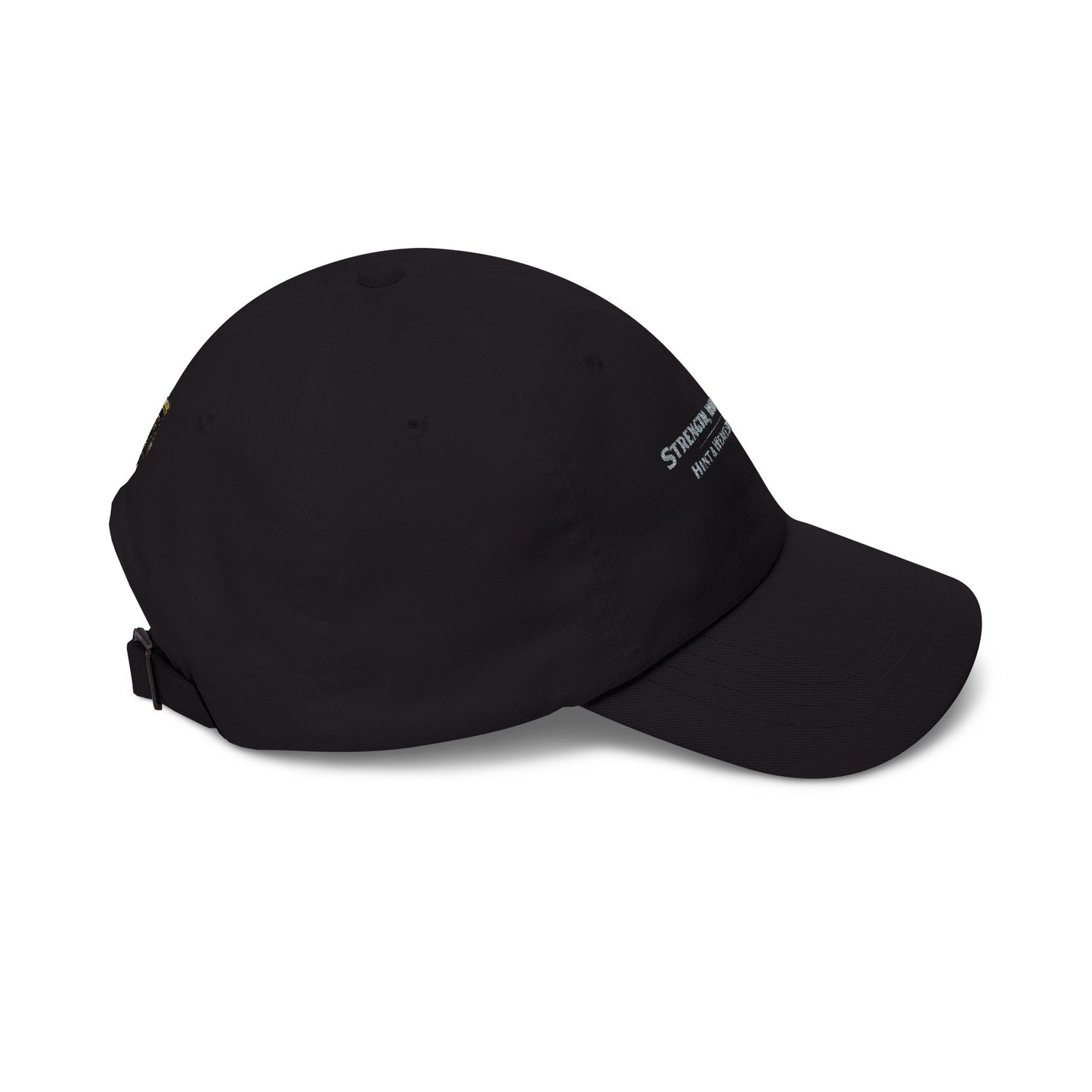 Classic Dad Cap — 'Strength, Woven for Life' Embroidered White Baseball Hat