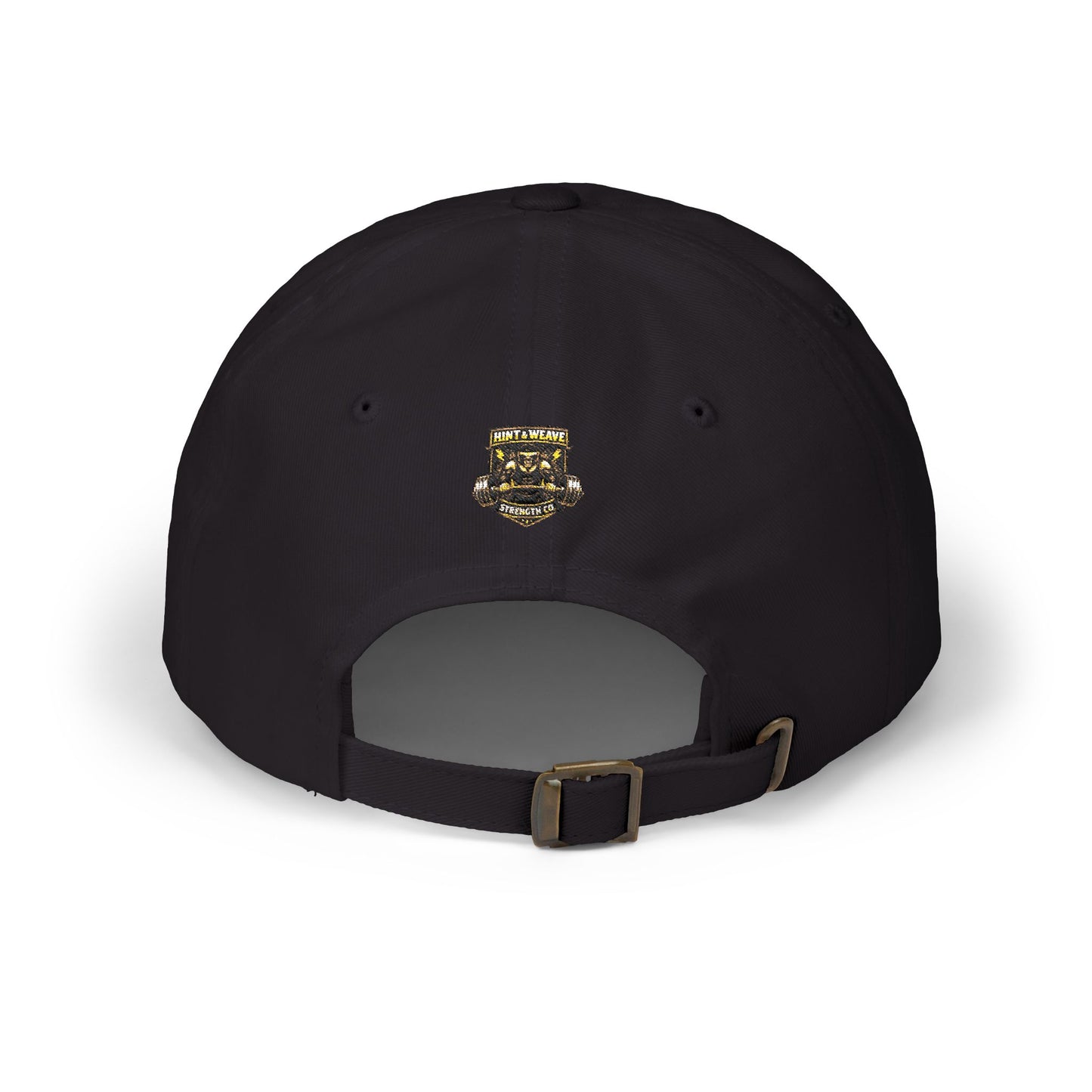 Classic Dad Cap — 'Strength, Woven for Life' Embroidered White Baseball Hat