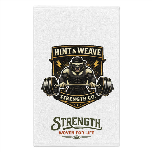 Gym Rally Towel — Hint & Weave Strength Co. Design (11x18)