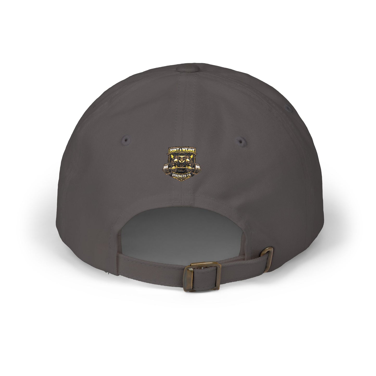 Classic Dad Cap — 'Strength, Woven for Life' Embroidered White Baseball Hat
