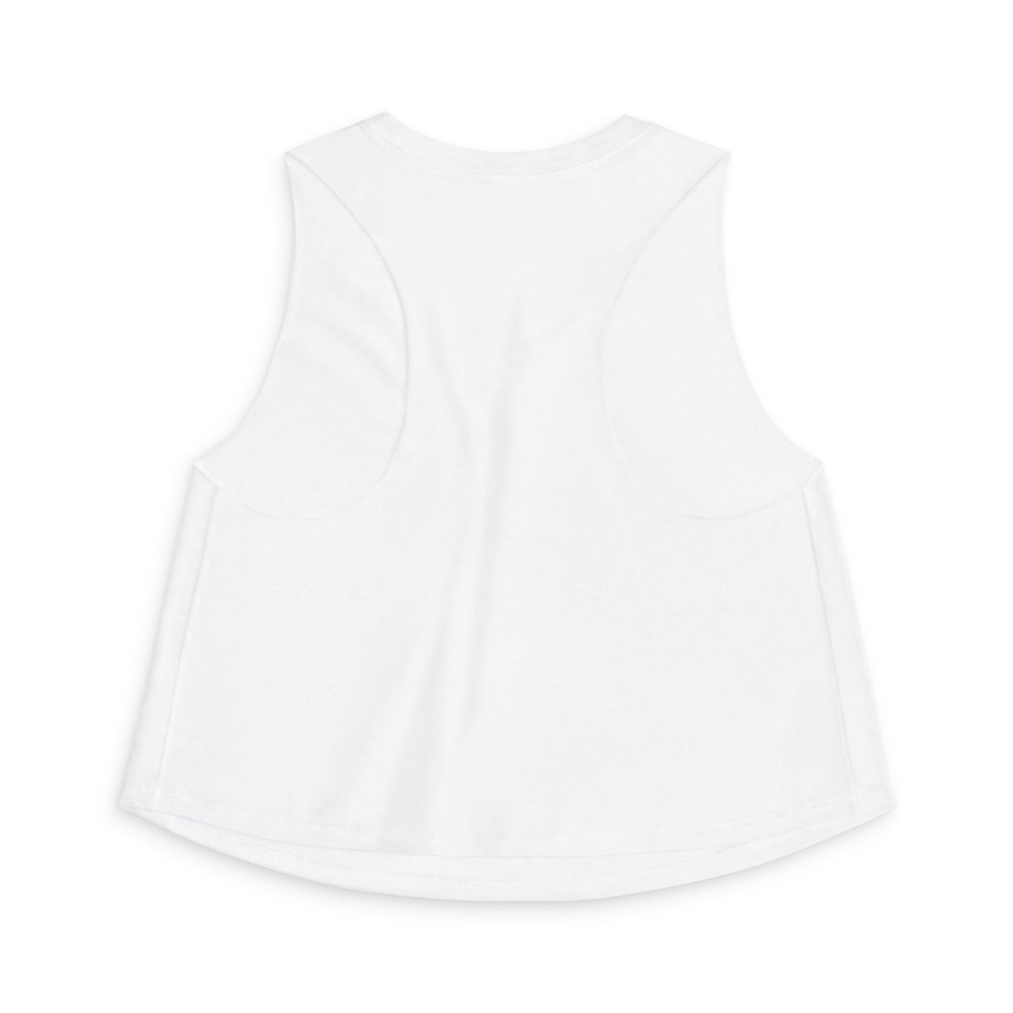 Strength Co. Women's Crop Tank Top — Hint & Weave Weightlifting Gym Graphic