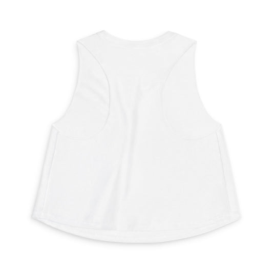 Strength Co. Women's Crop Tank Top — Hint & Weave Weightlifting Gym Graphic