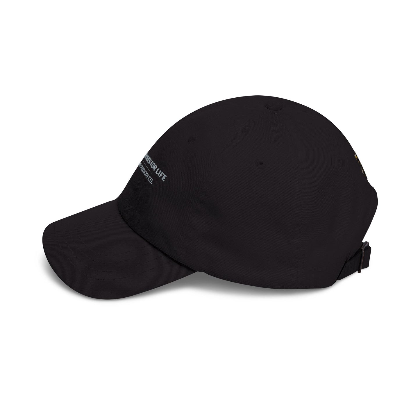 Classic Dad Cap — 'Strength, Woven for Life' Embroidered White Baseball Hat