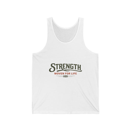 Strength Woven For Life Tank Top — Hint & Weave Strength Co. Gym Tank